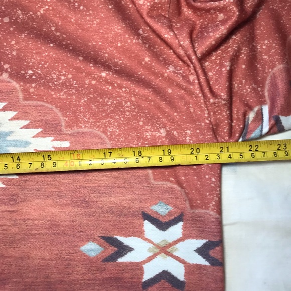 Aztec-Inspired Rust Hoodie - Picture 8 of 10